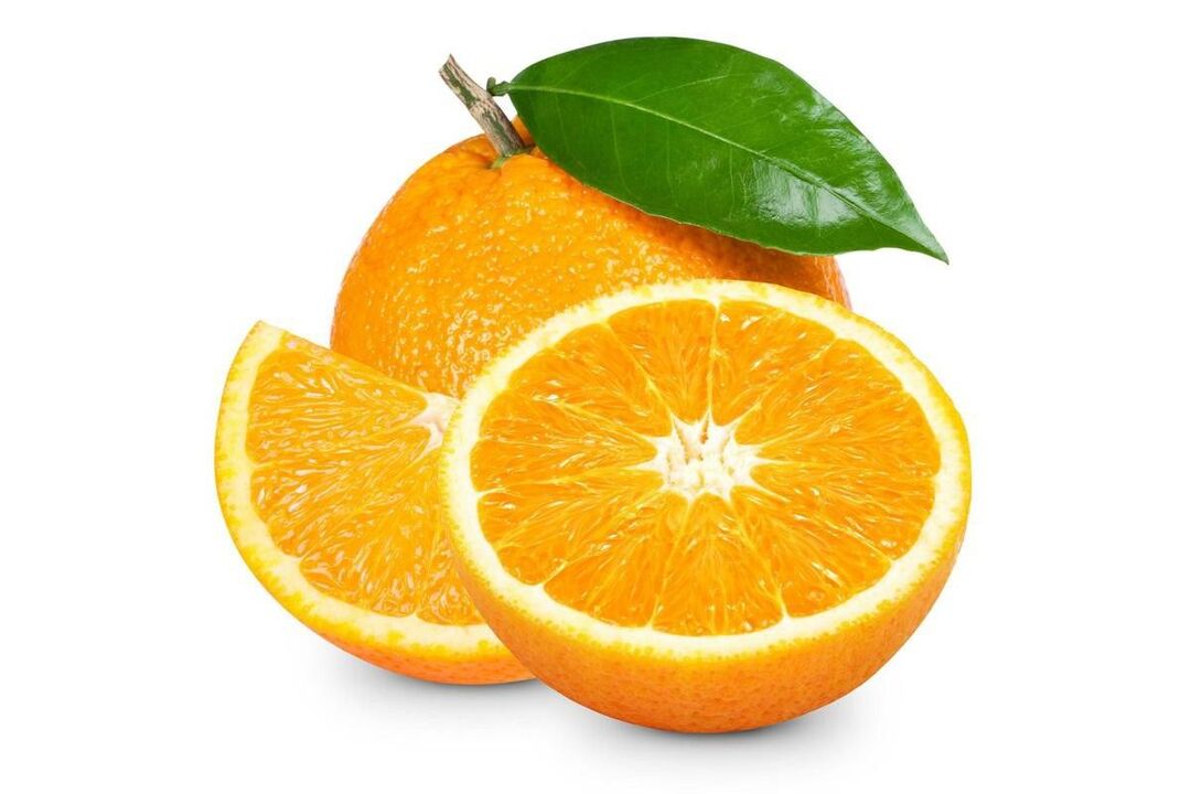 oranges sur un régime protéiné