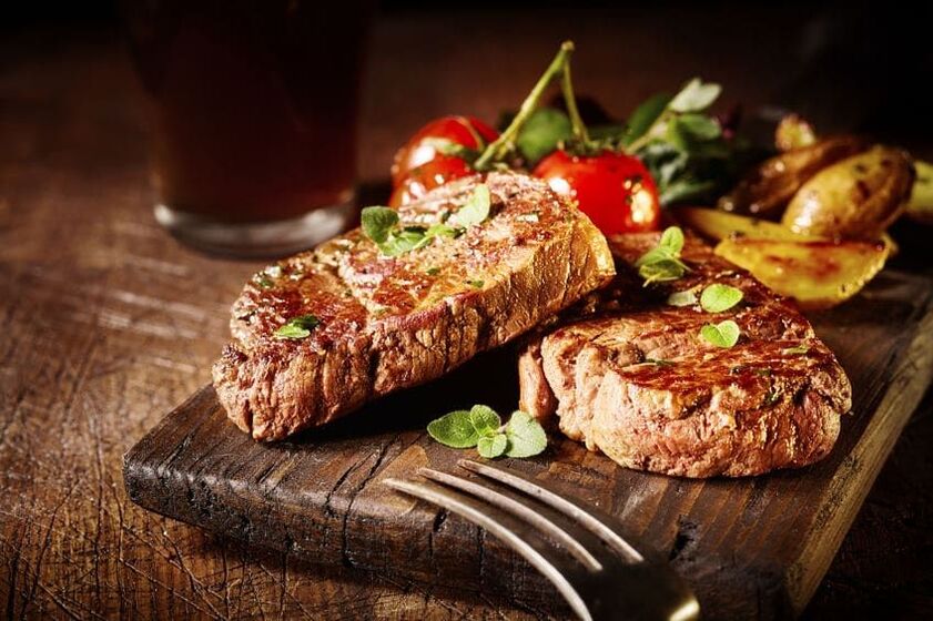 steak sur un régime protéiné