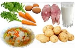 Aliments diététiques pour la gastrite de l'estomac